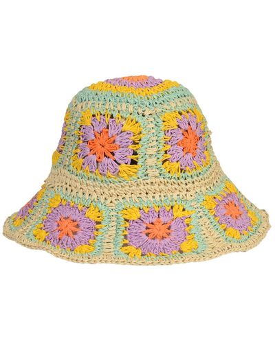WEILI ZHENG Crochet Patterned Hat - Multicolor