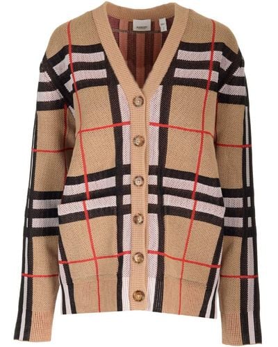 Burberry Cotton Cardigan - Brown