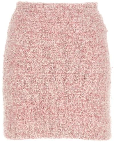 Balenciaga Tweed Skirt - Pink