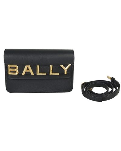 Bally Logo Crossbody Bag - Black