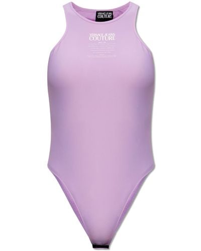 Versace Sleeveless Bodysuit - Purple