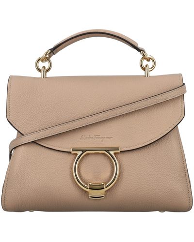 Ferragamo Margot Hand Bag - Natural