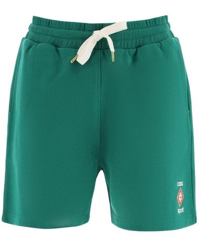 Casablancabrand Cotton Jersey Shorts - Green