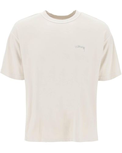 Stussy Stussy Inside-Out Crew-Neck T-Shirt - White