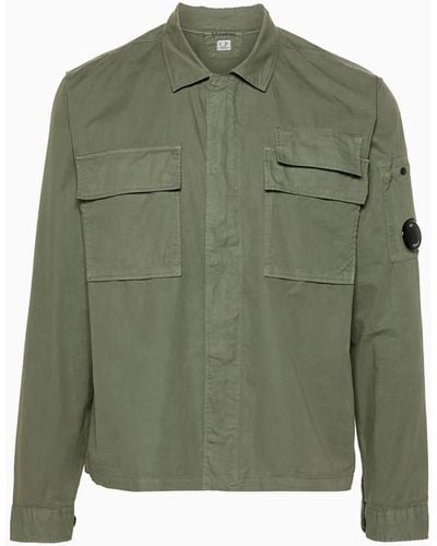 C.P. Company C.P Company Gabardine Shirt - Green