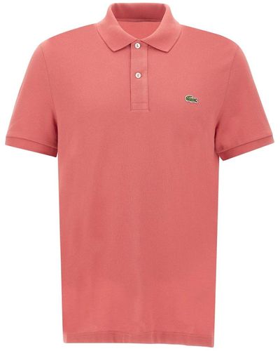 Lacoste Cotton Piquet Polo Shirt - Pink