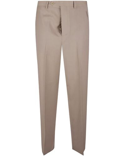 Paura Troy Classic Trousers - Natural
