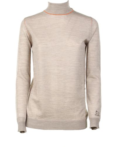 Woolrich Long-sleeved Turtleneck Sweater - Natural