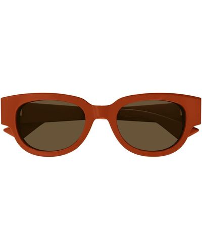 Bottega Veneta Bv1278Sa Tri-Fold-Line New Classic 004 Sunglasses - Brown