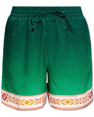 Casablancabrand Silk Shorts - Green