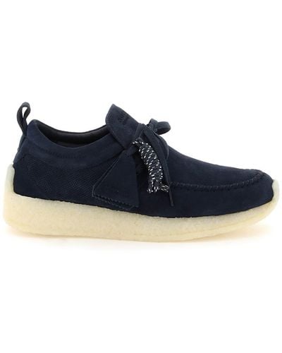 Clarks Maycliffe Lace-Up Shoes - Blue