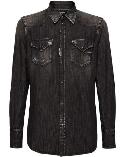 DSquared² Classic Western Shirt - Black