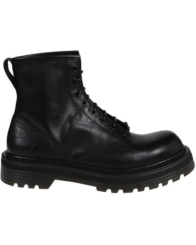 Premiata Lace-Up Boots - Black