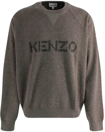 KENZO Logo Sweater - Gray