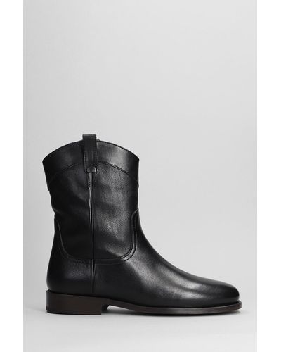 Lemaire Ankle Boots In Black Leather