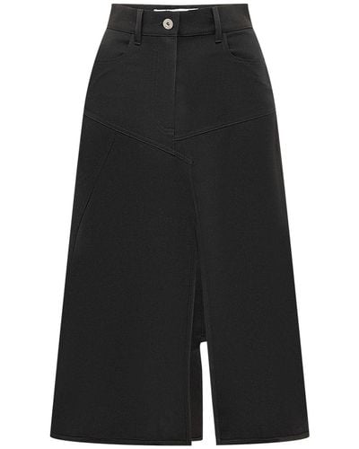 JW Anderson A-Line Patchwork Skirt - Black