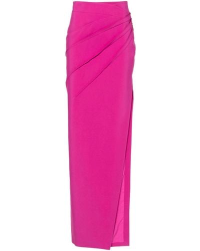 Genny Long Skirt With Slit - Pink