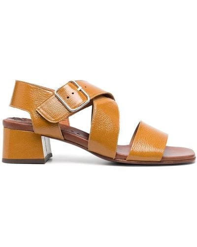 Chie Mihara Ankle-strap Leather Sandals - Brown