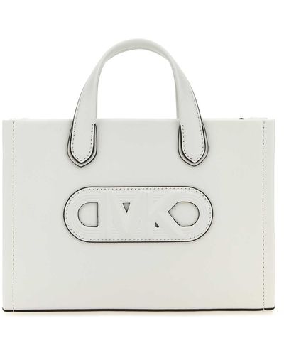 Michael Kors Leather Small Gigi Handbag - White