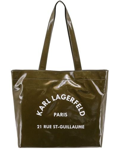 Karl Lagerfeld Rue St-Guillaume Shoulder Bag - Green