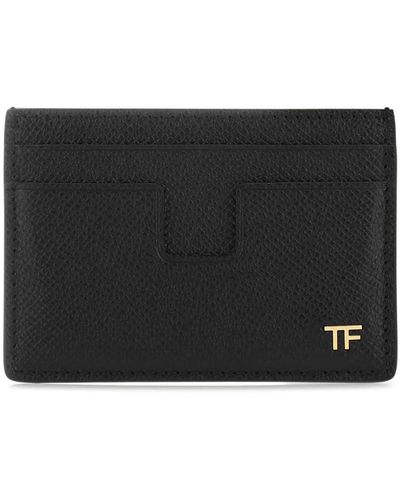 Tom Ford Leather Card Holder - Black