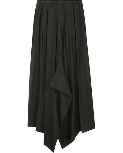 Yohji Yamamoto R-Cuff Skirt - Black