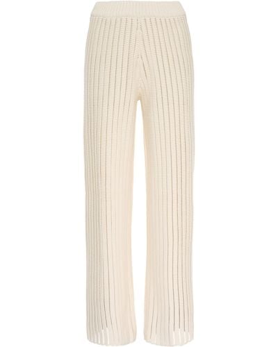 Fabiana Filippi Wide Leg Knitted Pants - White