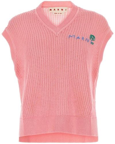 Marni Cotton Vest - Pink