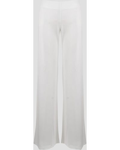 Alberta Ferretti Jersey Pants - White