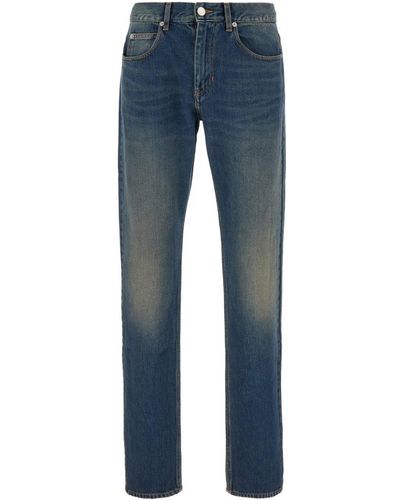 Isabel Marant Slim Fit Straight Leg Jeans - Blue
