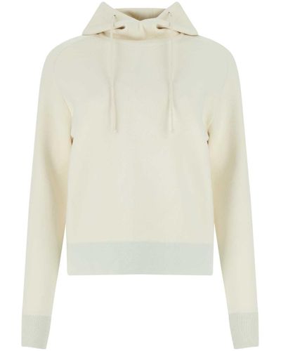 Bottega Veneta Ivory Stretch Wool Blend Sweatshirt - White