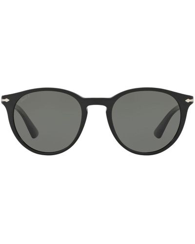 Persol Round Frame Sunglasses - Black