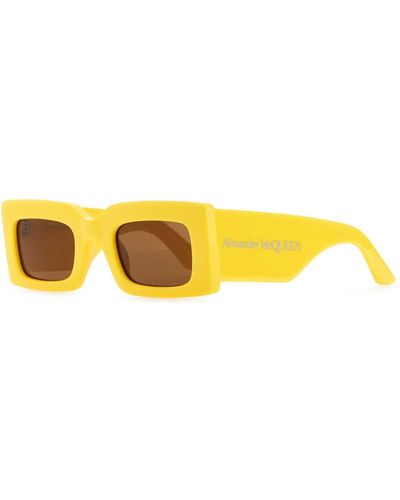 Alexander McQueen Acetate Sunglasses - Yellow