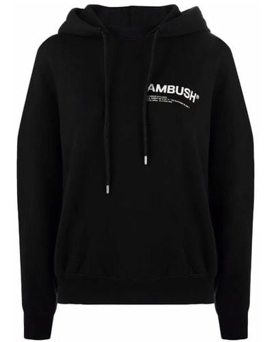 Ambush Logo Hooded Sweatshirt - Black