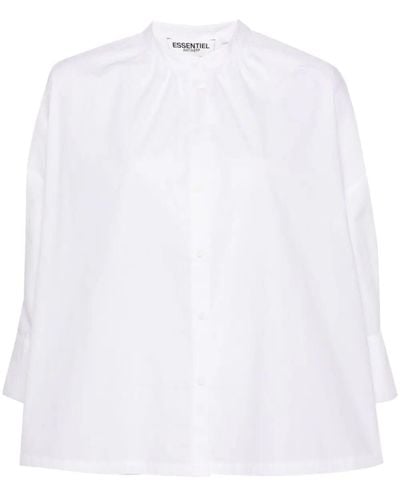 Essentiel Antwerp February Puff Sleeve Shirt - White