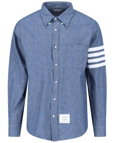 Thom Browne 4-Bar Shirt - Blue