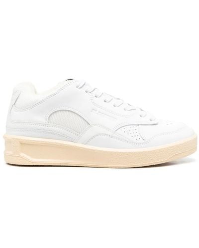 Jil Sander Basket Lo Sneakers - White
