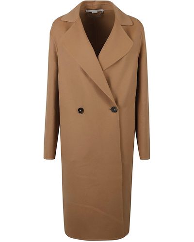 Stella McCartney Double Face Belted Coat - Natural