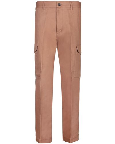 Nine:inthe:morning Linen Cargo Trousers - Natural