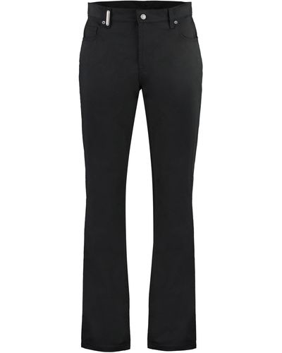 Moschino Stretch Cotton Trousers - Black