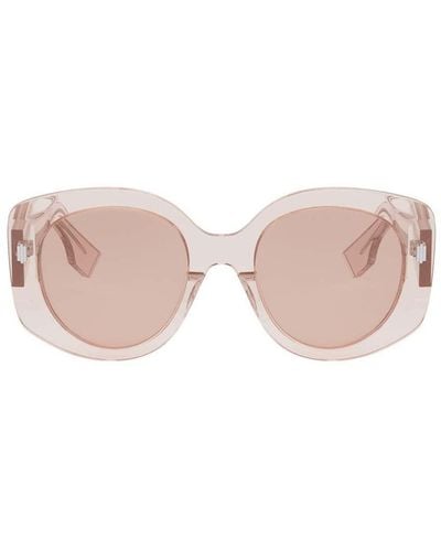 Fendi Round Frame Sunglasses - Pink