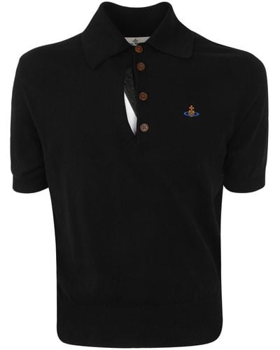 Vivienne Westwood Polo Shirt Ripped - Black