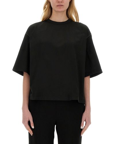Fabiana Filippi Cotton T-Shirt - Black