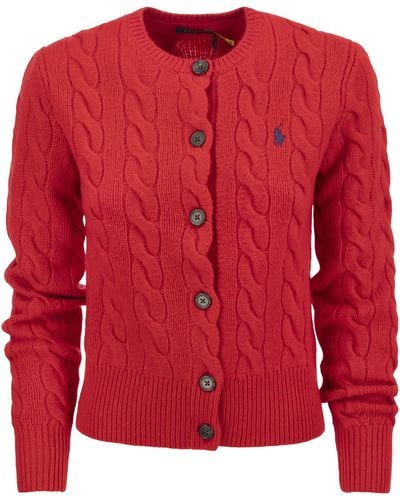 Polo Ralph Lauren Wool And Cashmere Cardigan - Red