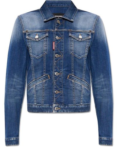 DSquared² 'boyfriend Jean' Denim Jacket, - Blue