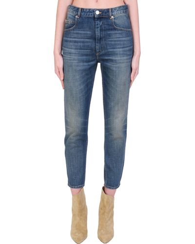 Isabel Marant Neasr Jeans In Blue Denim