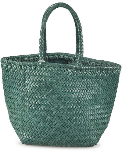 Dragon Diffusion Grace Basket Small Shopper Bag - Green