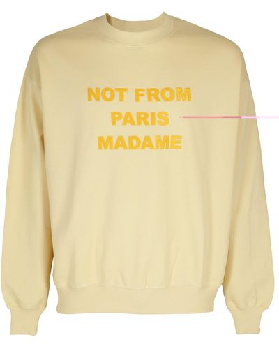 Drole de Monsieur Le Sweat Slogan - Yellow