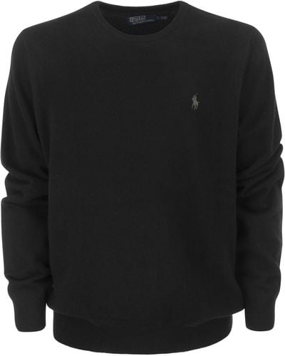 Polo Ralph Lauren Crew-Neck Wool Sweater - Black