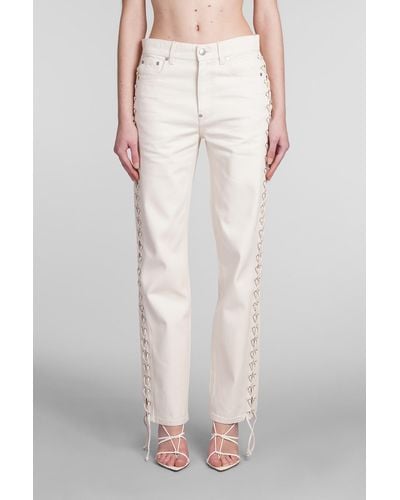 Stella McCartney Jeans In Beige Cotton - White